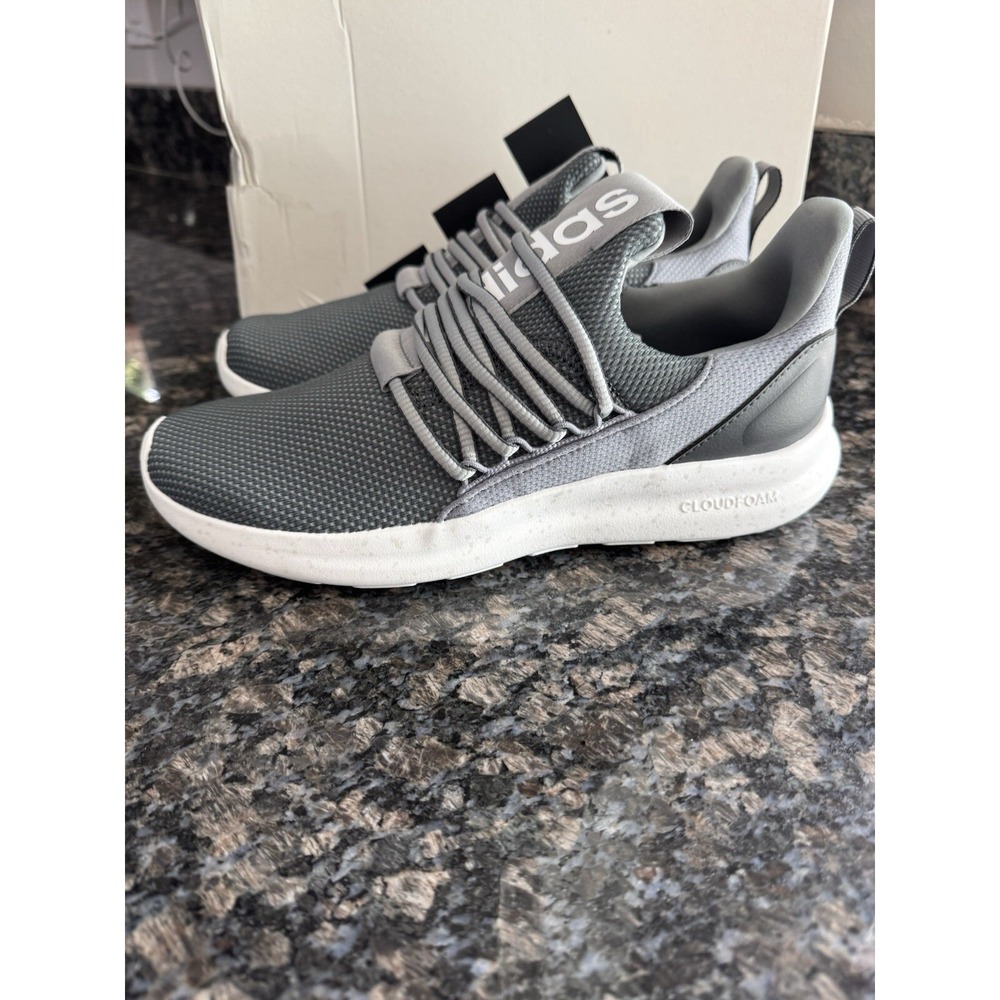 Adidas Lite Racer Adapt 7.0 Running Sneakers Grey White Sneaker IE6328 Mens Sz 8